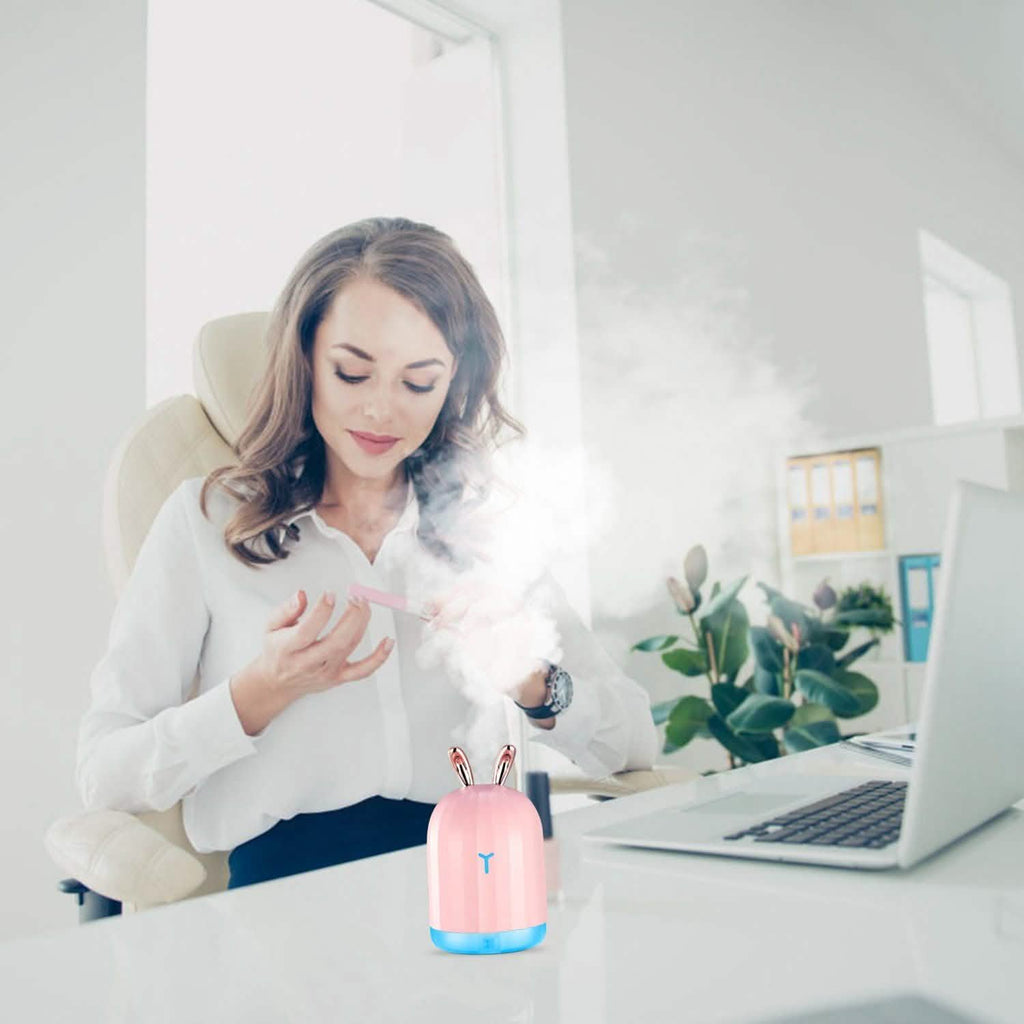 Diffuseur d'air ultrasonique à brume fraîche de 220 ml avec 7 couleurs