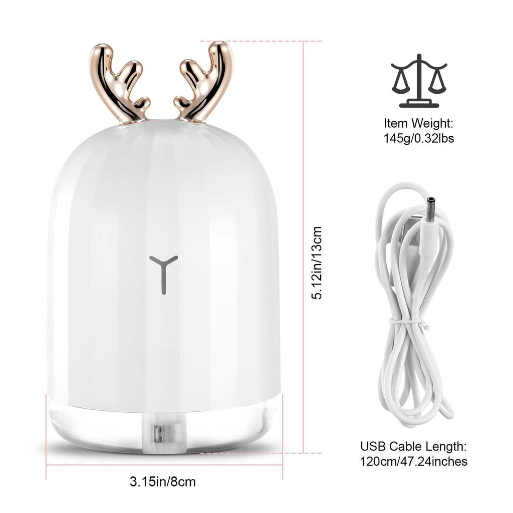 Diffuseur d'air ultrasonique à brume fraîche de 220 ml avec 7 couleurs