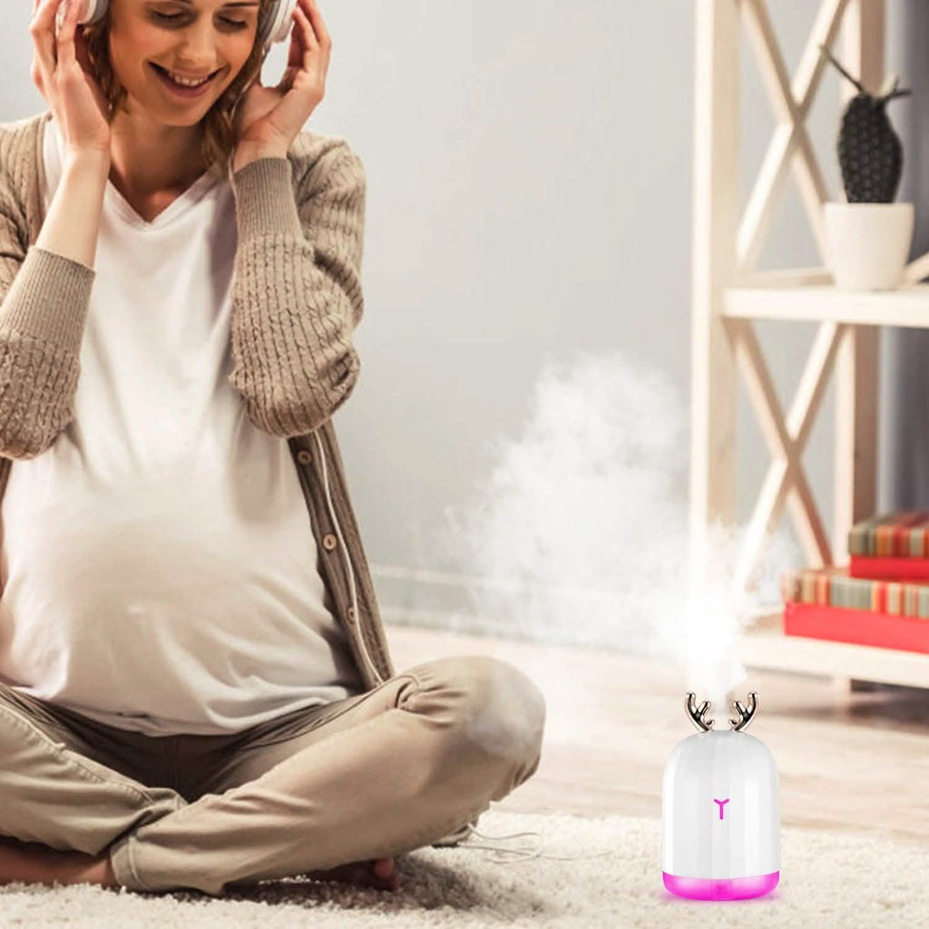 Diffuseur d'air ultrasonique à brume fraîche de 220 ml avec 7 couleurs