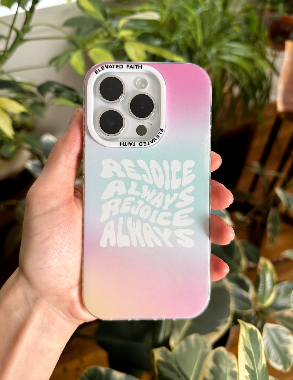 Coque de téléphone « Réjouissez-vous toujours »