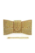 Pochette iconique nœud papillon en strass