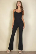Combinaison pantalon large sans manches unie