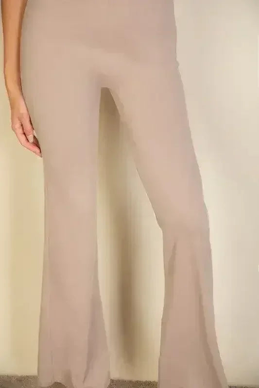 Combinaison pantalon large sans manches unie
