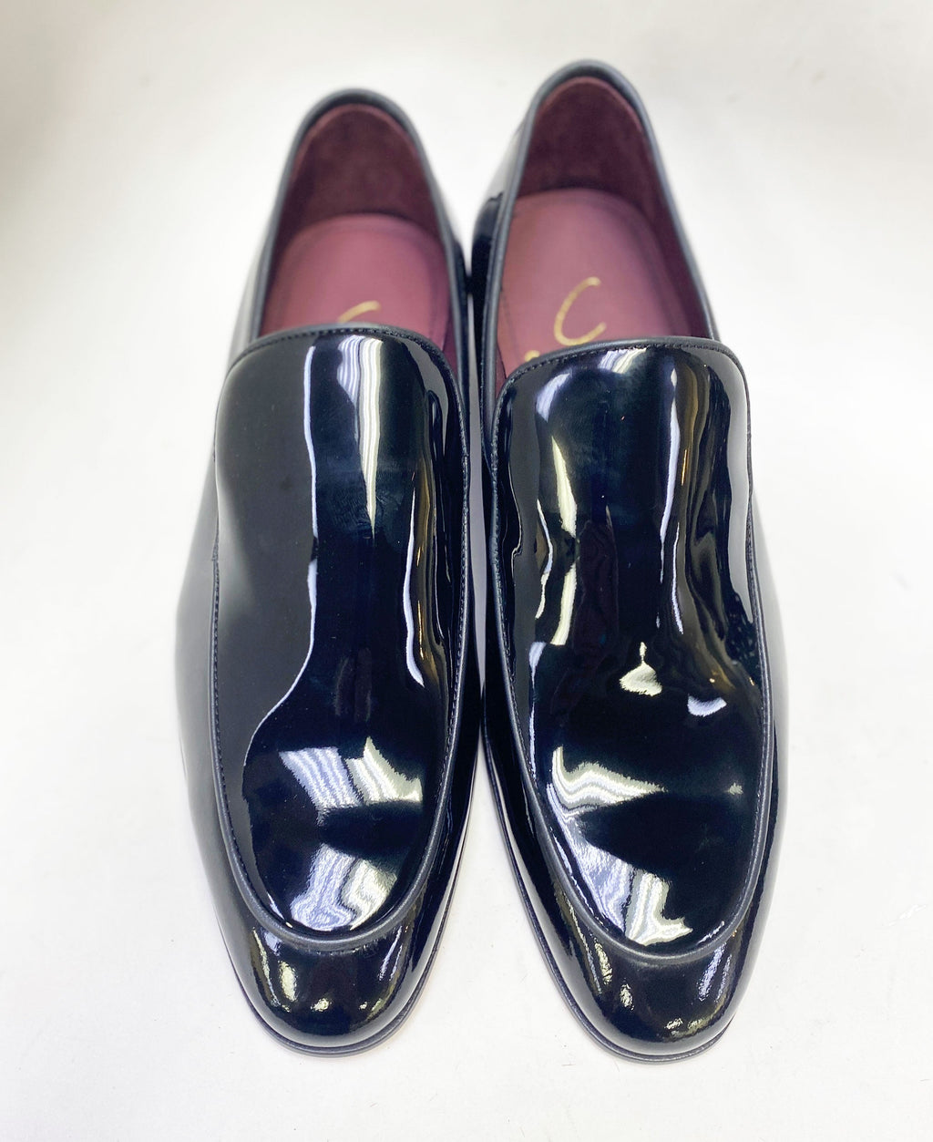 C Collection Patent Leather Loafer - Black
