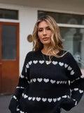 Pull en maille cœur