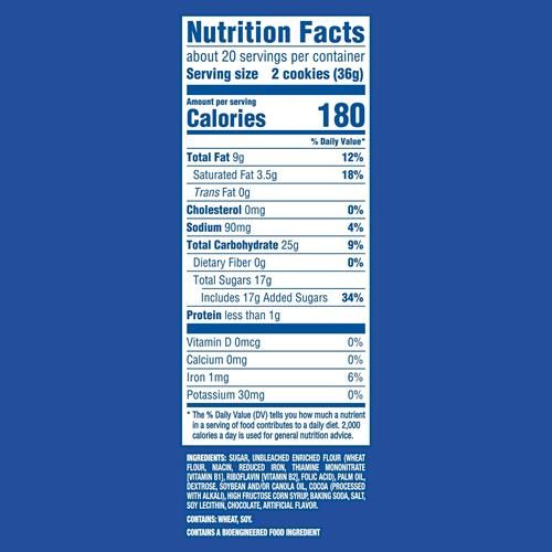 Biscuits sandwich au chocolat Oreo Mega Stuf, format familial, 718 g