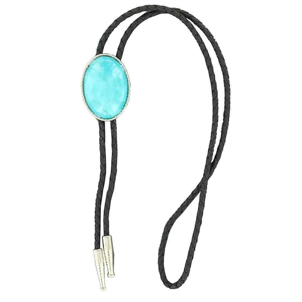Double S Turquoise - Cravate Bolo