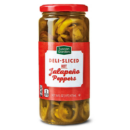 Piments Jalapeños Tuscan Garden coupés en dés, 473 ml