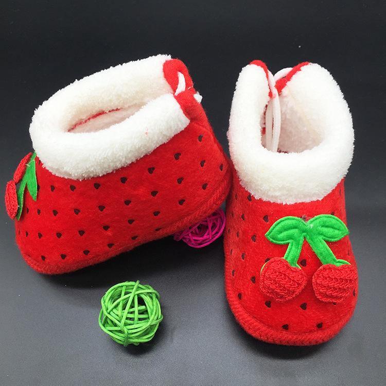 Chaussures Bébé Hiver Chaudes Unisexe 0-1 An Antidérapantes Semelle Souple pour Tout-Petits