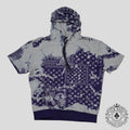 Louis Vuitton - Sweat à capuche à manches courtes Monogram Bandana bleu