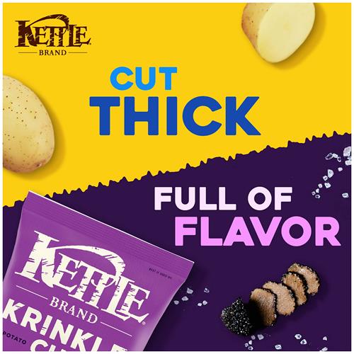 Kettle Brand Croustilles Ondulées, Truffe et Fleur de Sel, 213 g