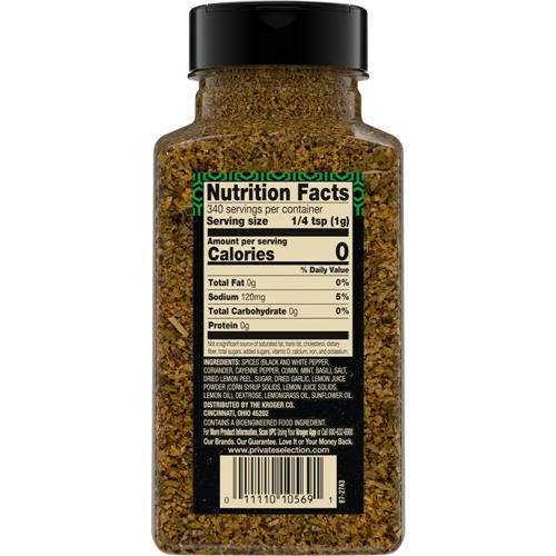 Private Selection Assaisonnement BBQ Thaï Citronnelle Growlin Green 340 g
