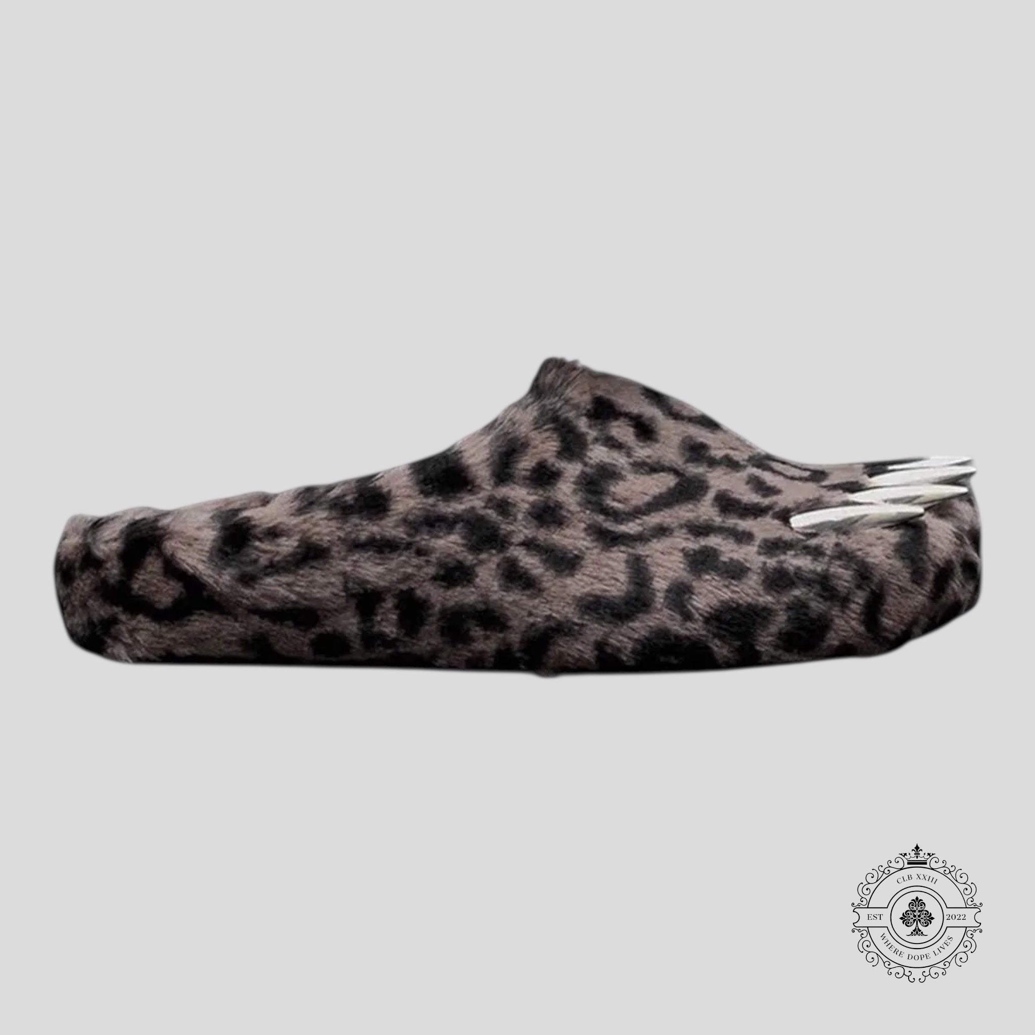 Mules à griffes "Dark Leopard" Bravest Studios