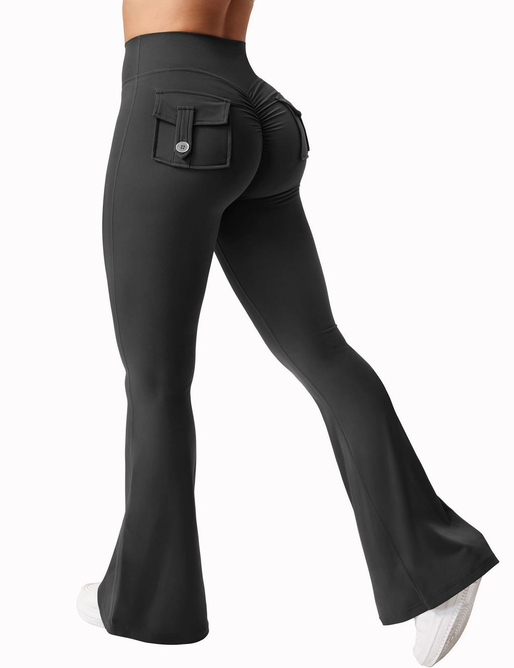 🖤 Legging d'entraînement taille haute avec poches cargo pour femme