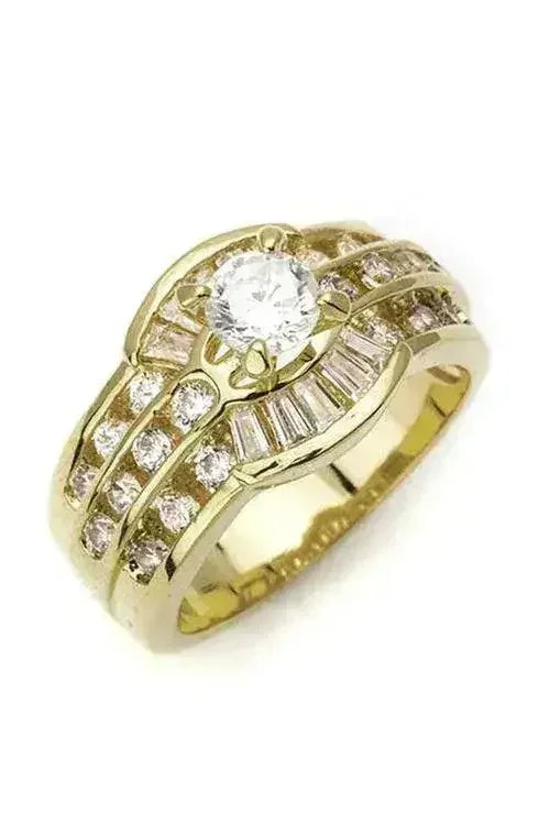 Bague Classique en Oxyde de Zirconium