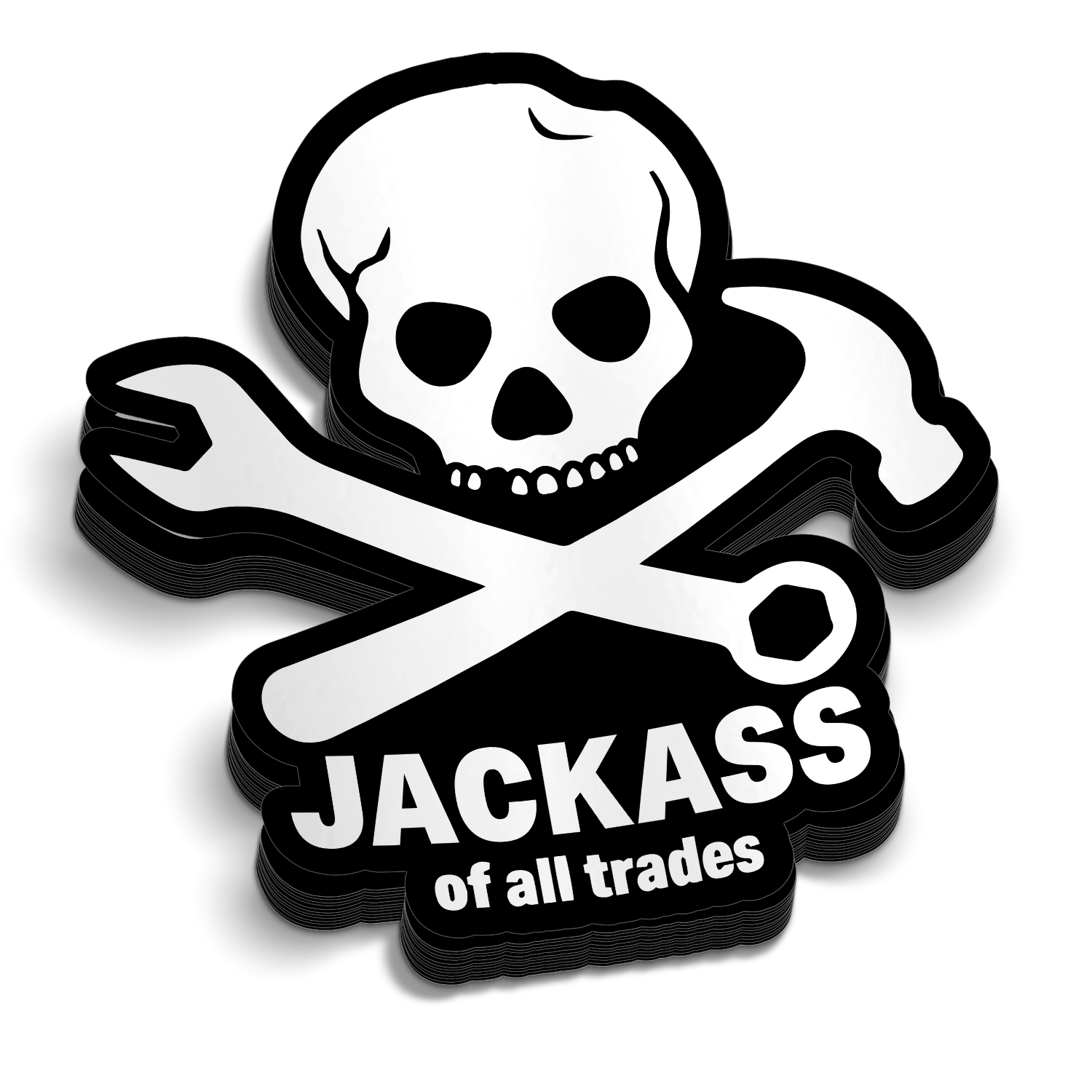 Jackass - Autocollant de casque de chantier