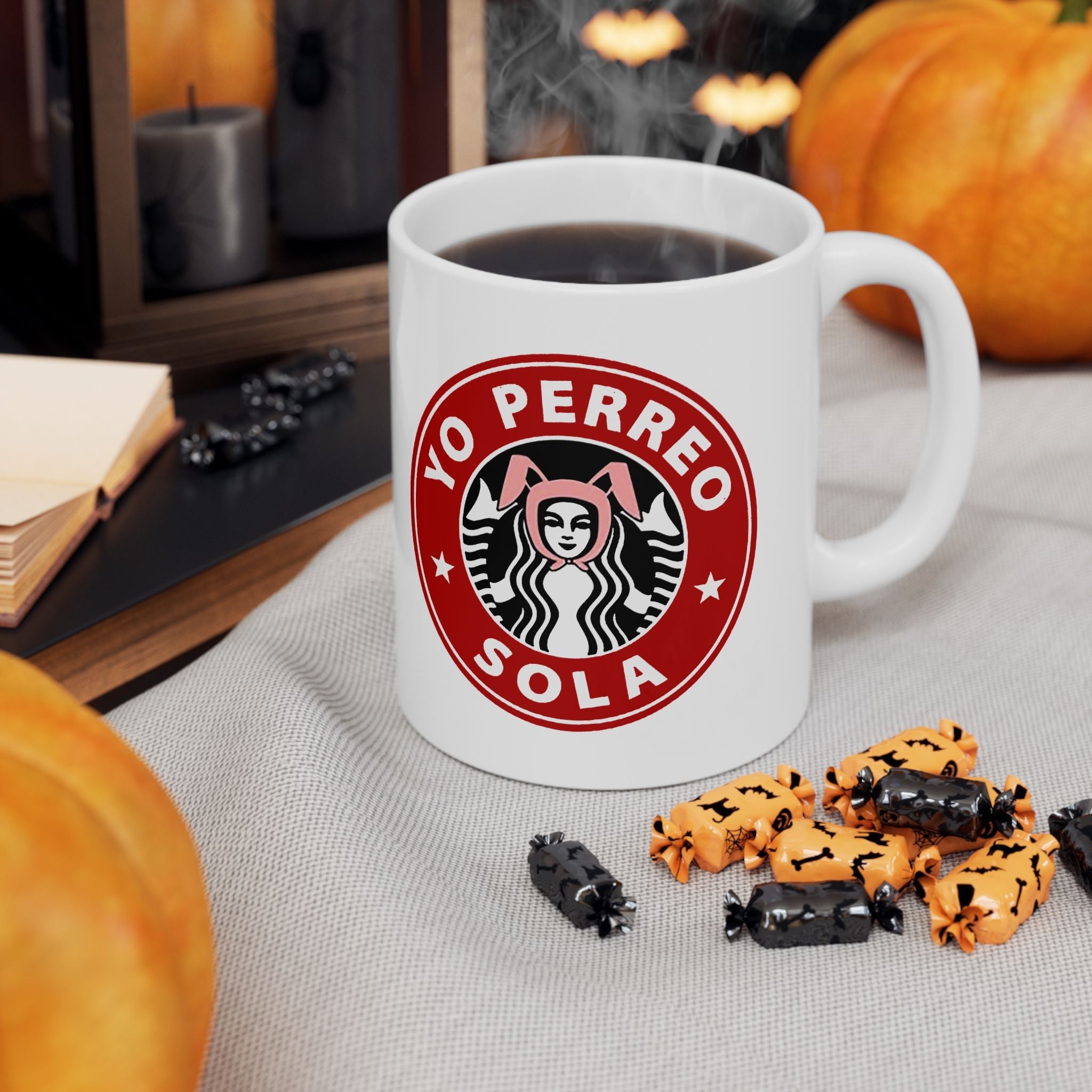 Mug "Yo Perreo Sola" | Paroles de Bunny, produits latinos drôles et viraux | 325 ou 440 ml