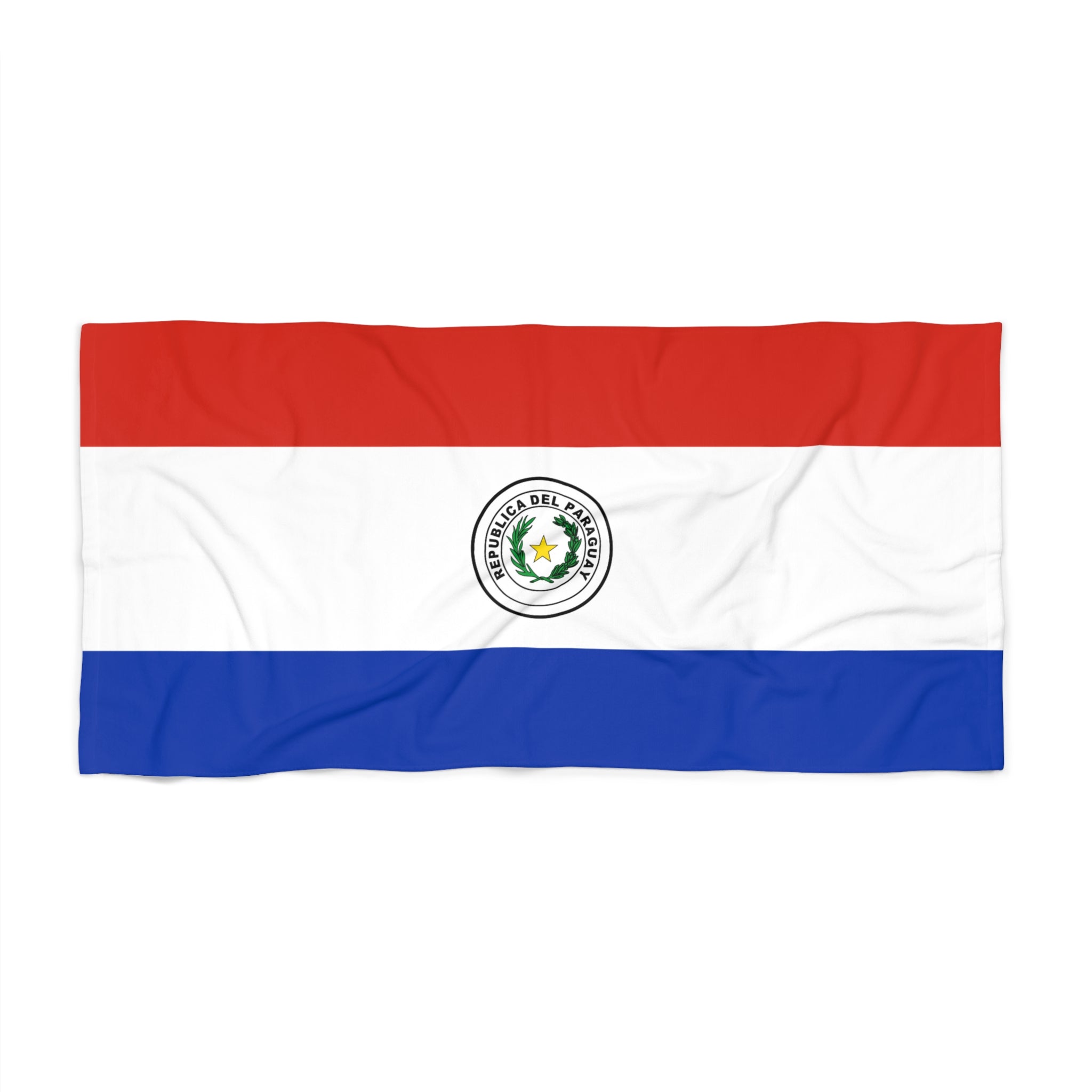 Drap de plage drapeau du Paraguay | Qualité et durabilité - 2 tailles | Fierté paraguayenne | Cadeau pour les Guaranis