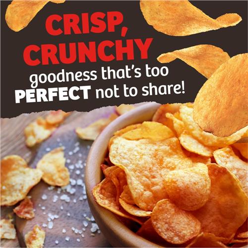 Croustilles de pommes de terre barbecue sucré et mesquite Party Size de Kroger 354 g
