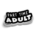 Autocollant de casque - Adulte à temps partiel