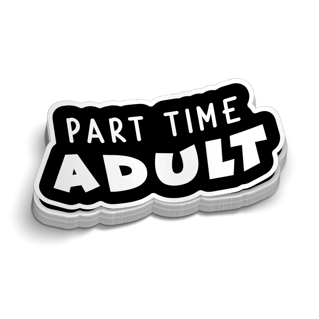 Autocollant de casque - Adulte à temps partiel