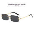 Lunettes de soleil sans monture – Style western élégant