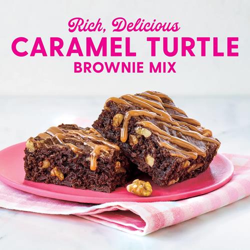 Préparation pour brownies saveur caramel tortue Duncan Hines Dolly Parton, 473 g.
