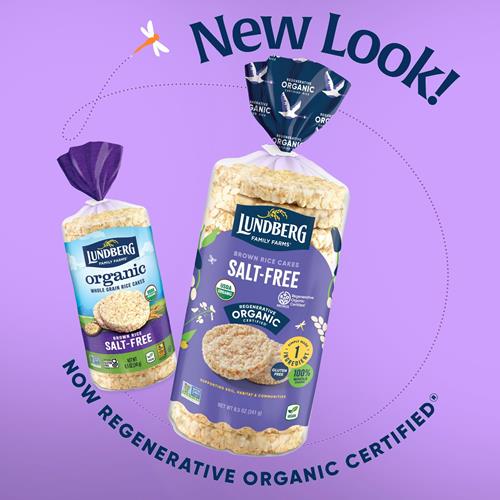 Galettes de riz brun biologique Lundberg, sans sel, sans gluten, végétaliennes, collations saines, 241 g