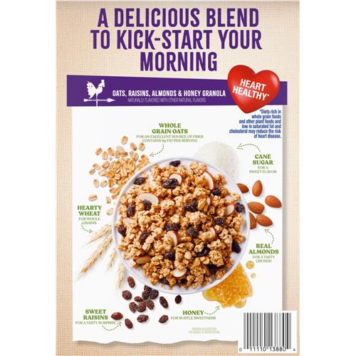 Granola Avoine Raisins Amandes et Miel Kroger 396 g