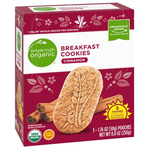 Biscuits petit-déjeuner Simple Truth Organic à la cannelle 5 unités / 50 g