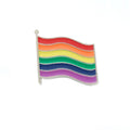 Pin émaillé drapeau arc-en-ciel de la Fierté – Accessoire de soutien du drapeau LGBTQ+