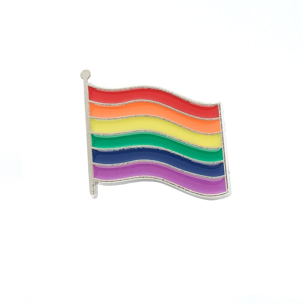 Pin émaillé drapeau arc-en-ciel de la Fierté – Accessoire de soutien du drapeau LGBTQ+