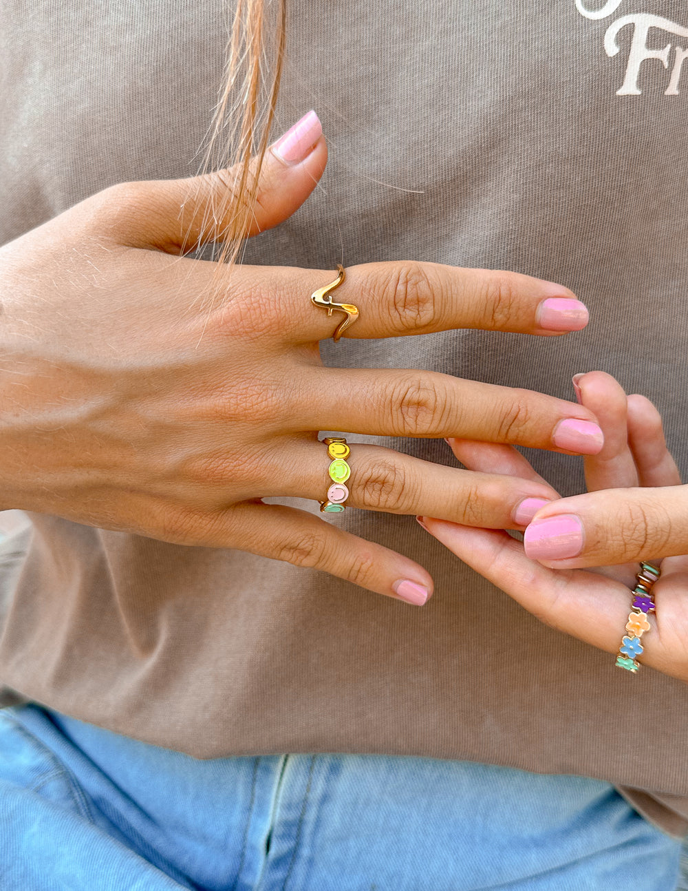 Bague Émaillée Smiley