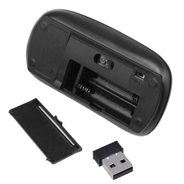 Souris optique sans fil USB 2,4 GHz avec récepteur pour ordinateur PC portable