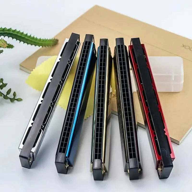 Harmonica 24 trous avec embouchure en métal
