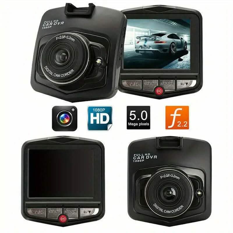 Dashcam full HD 1080p noire de 2,4 pouces