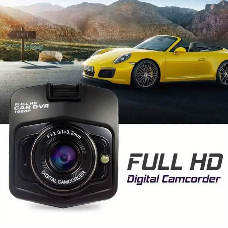 Dashcam full HD 1080p noire de 2,4 pouces