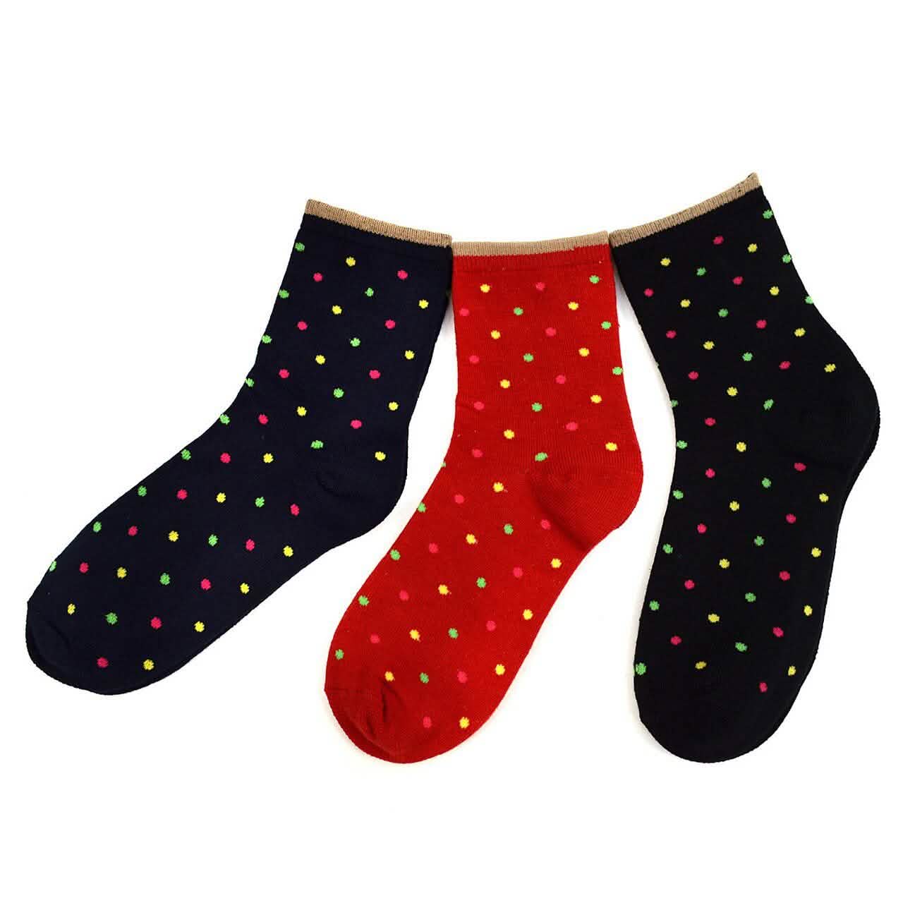 Lot de 24 : Chaussettes Femme Chaudes et Confortables Assorties