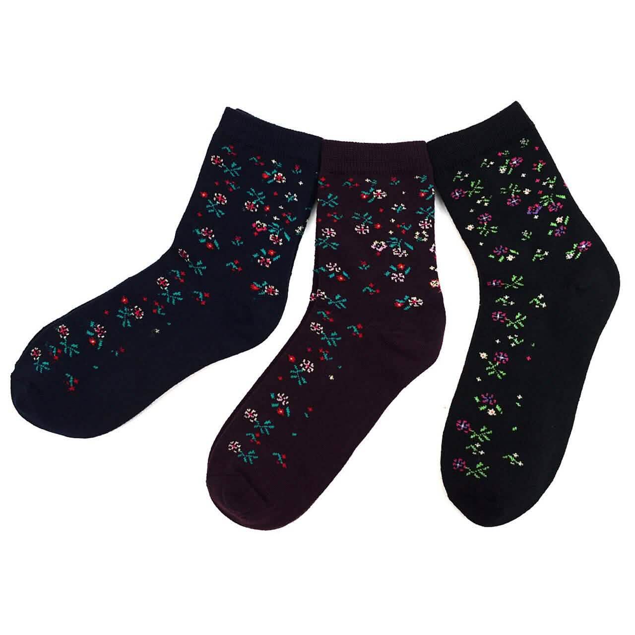 Lot de 24 : Chaussettes Femme Chaudes et Confortables Assorties
