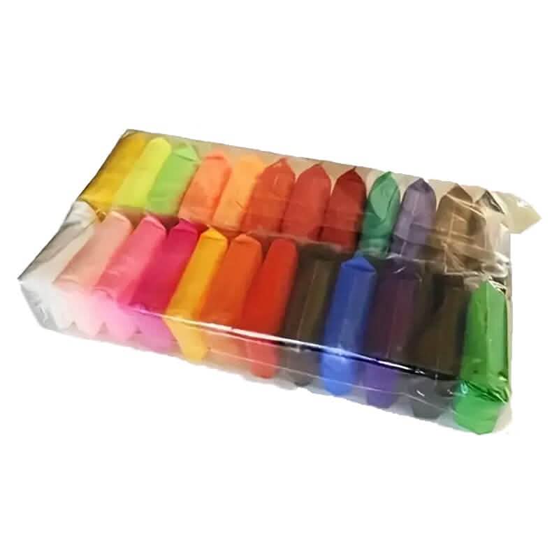 Paquet de 24 : Argile auto-durcissante colorée