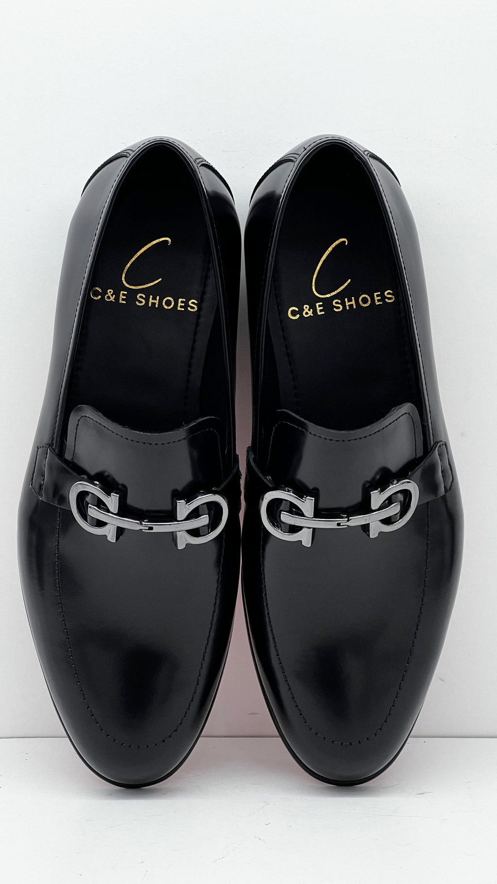 C Collection Leather Loafer - Black