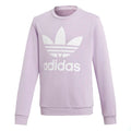 adidas Originals Sweat-shirt ras du cou trèfle pour enfant (junior) - Violet éclatant / Blanc