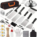 Ensemble de 245 pièces : Kit de spatules de plancha avec sac de rangement