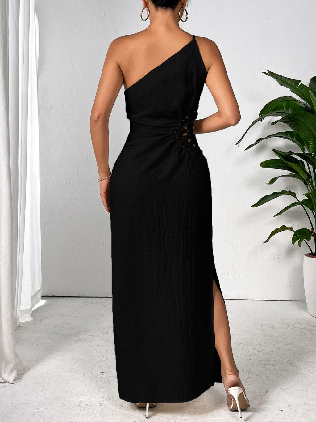 Robe longue sans manches asymétrique Élégante et sophistiquée Tenue de soirée Robe de soirée de luxe pour femme