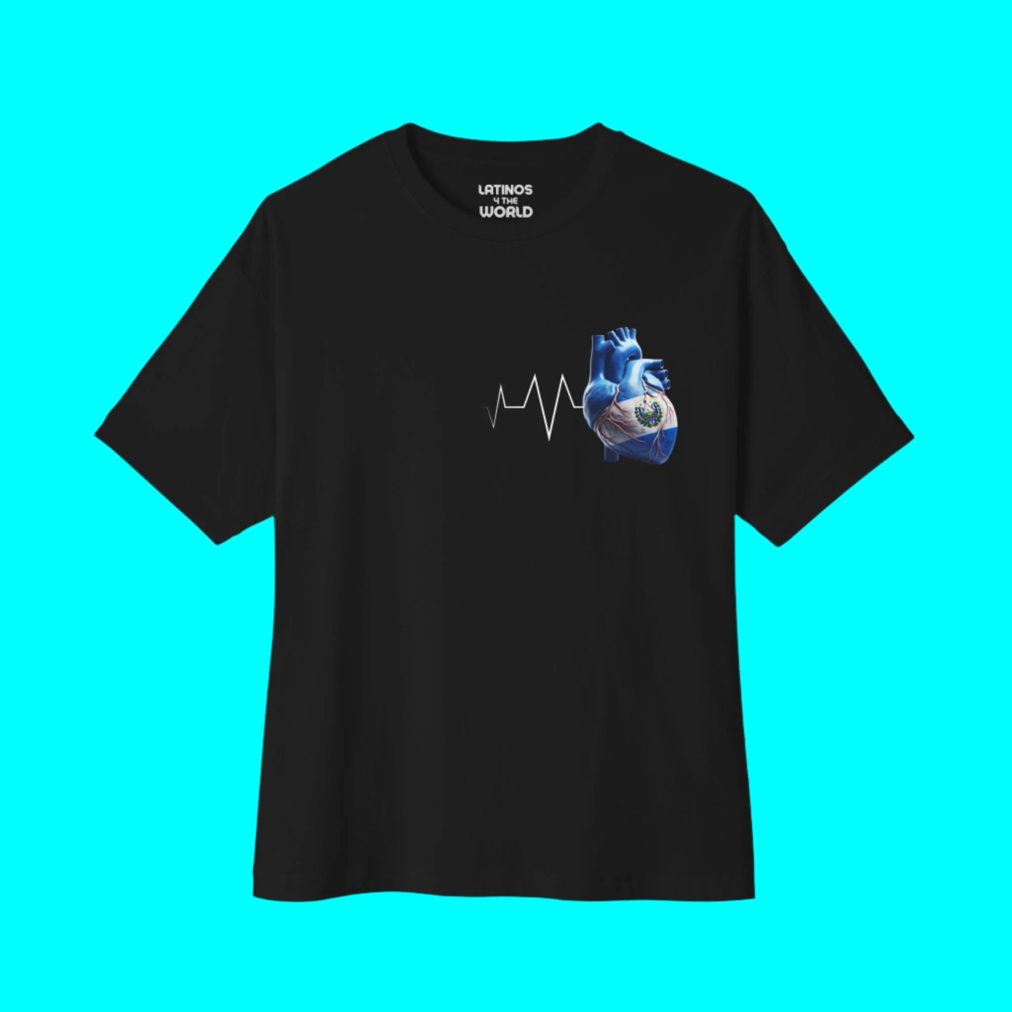 T-shirt LE SALVADOR Toujours Dans Mon Cœur | Battement de Cœur Salvadorien Corazon | Tees Drôles Viraux Fierté Latino