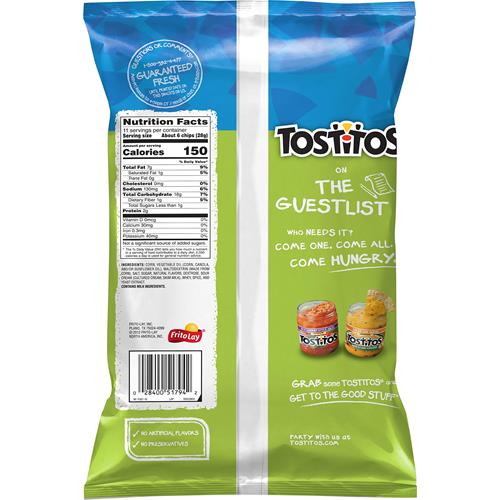 Tostitos Croustilles Tortilla Saveur Lime, Sac de 311 g