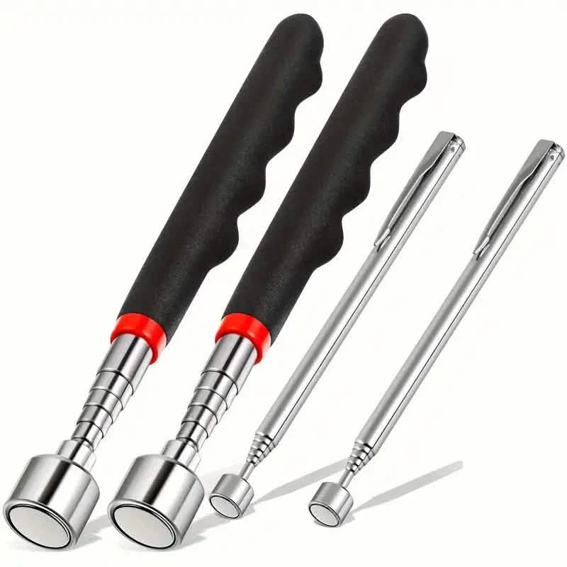 Outil de préhension télescopique magnétique 3-en-1 – Acier inoxydable, non électrique