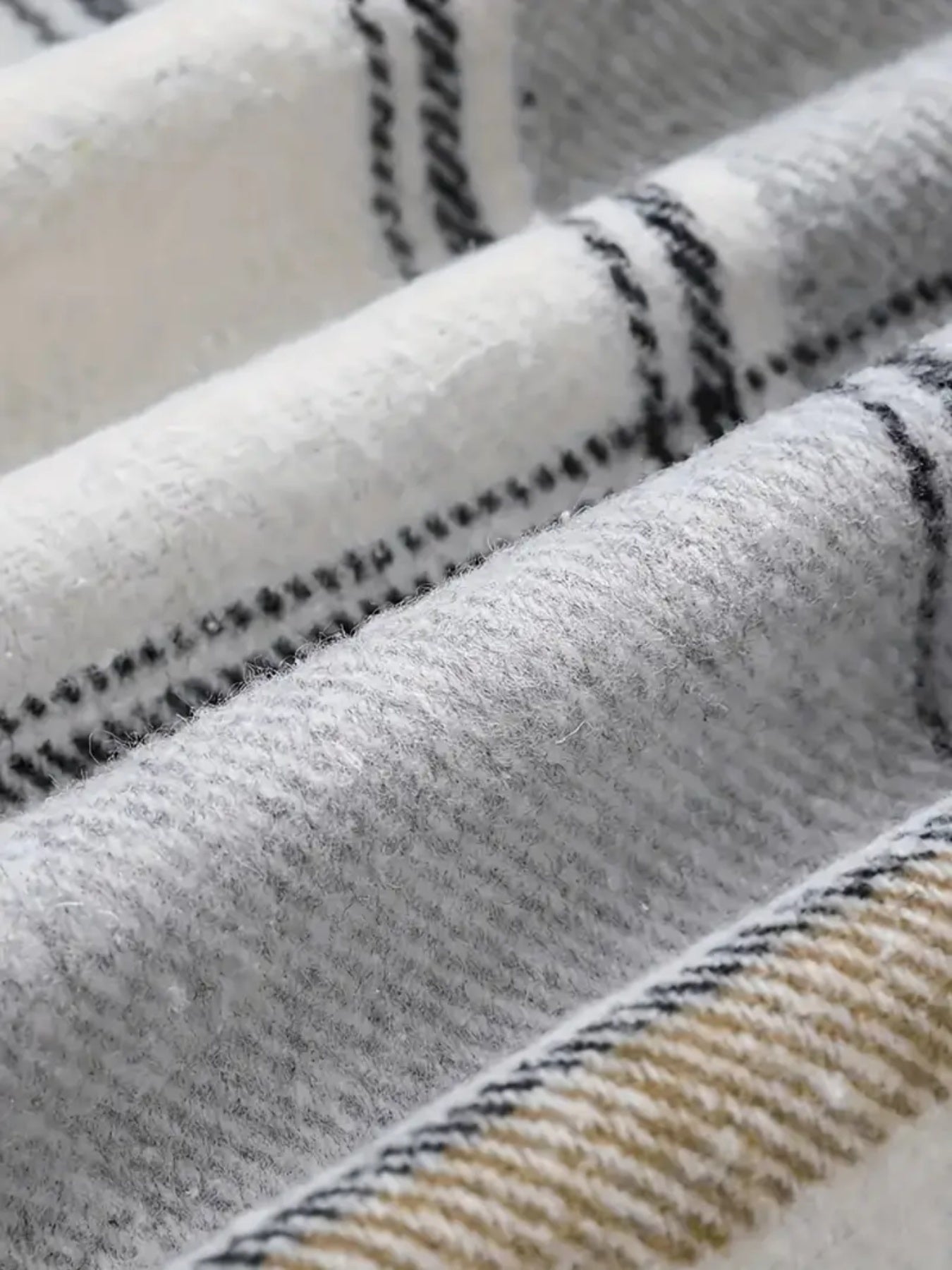 Veste à capuche écossaise pour femme – Manches longues doublées de laine