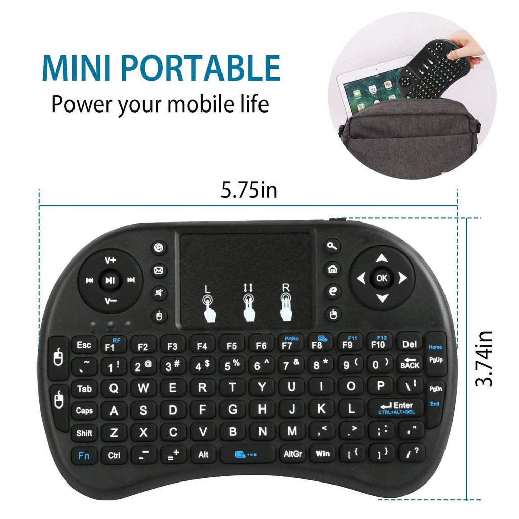 Mini-clavier et pavé tactile sans fil 2,4G