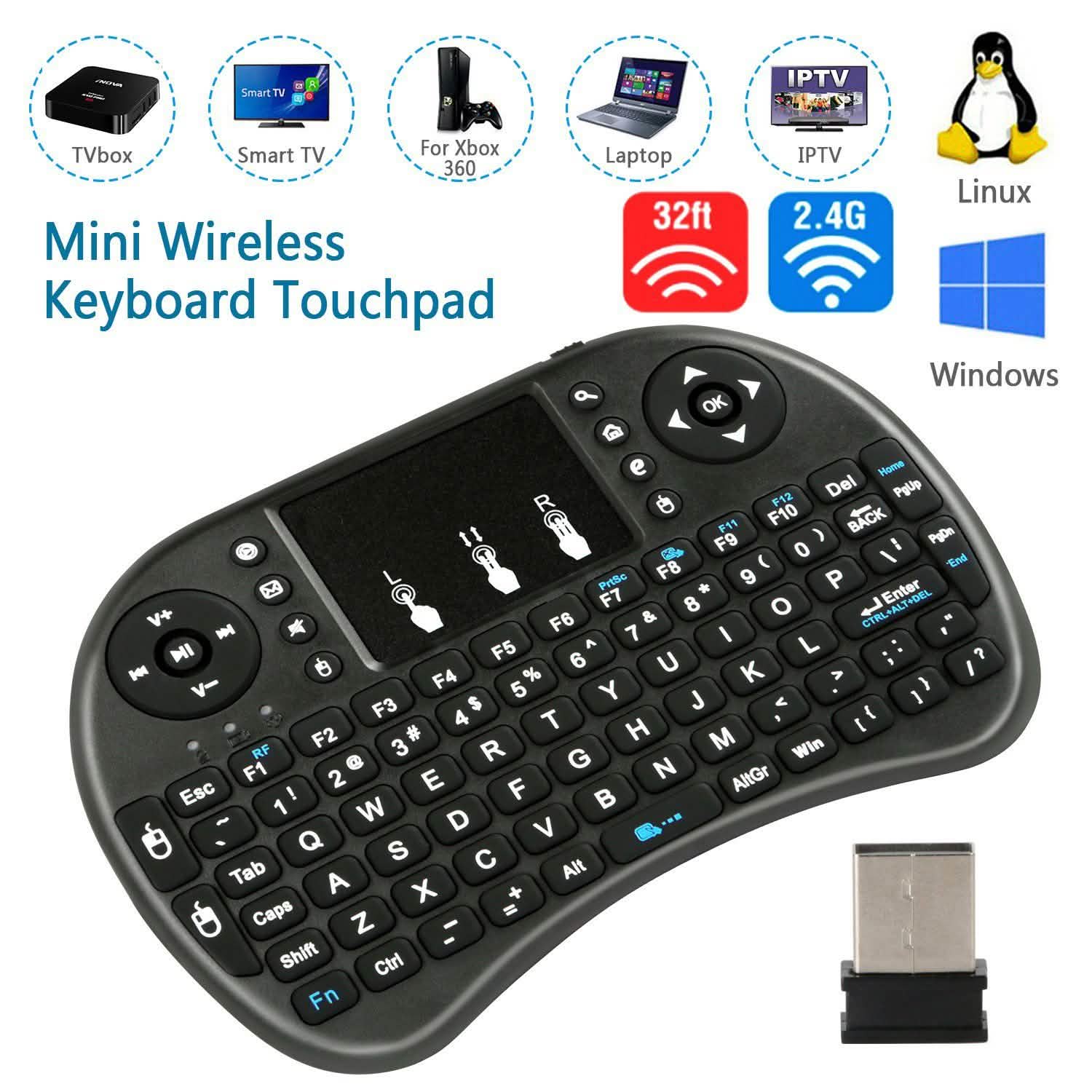 Mini-clavier et pavé tactile sans fil 2,4G